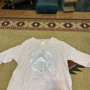 Pink Peace Sign Shirt
